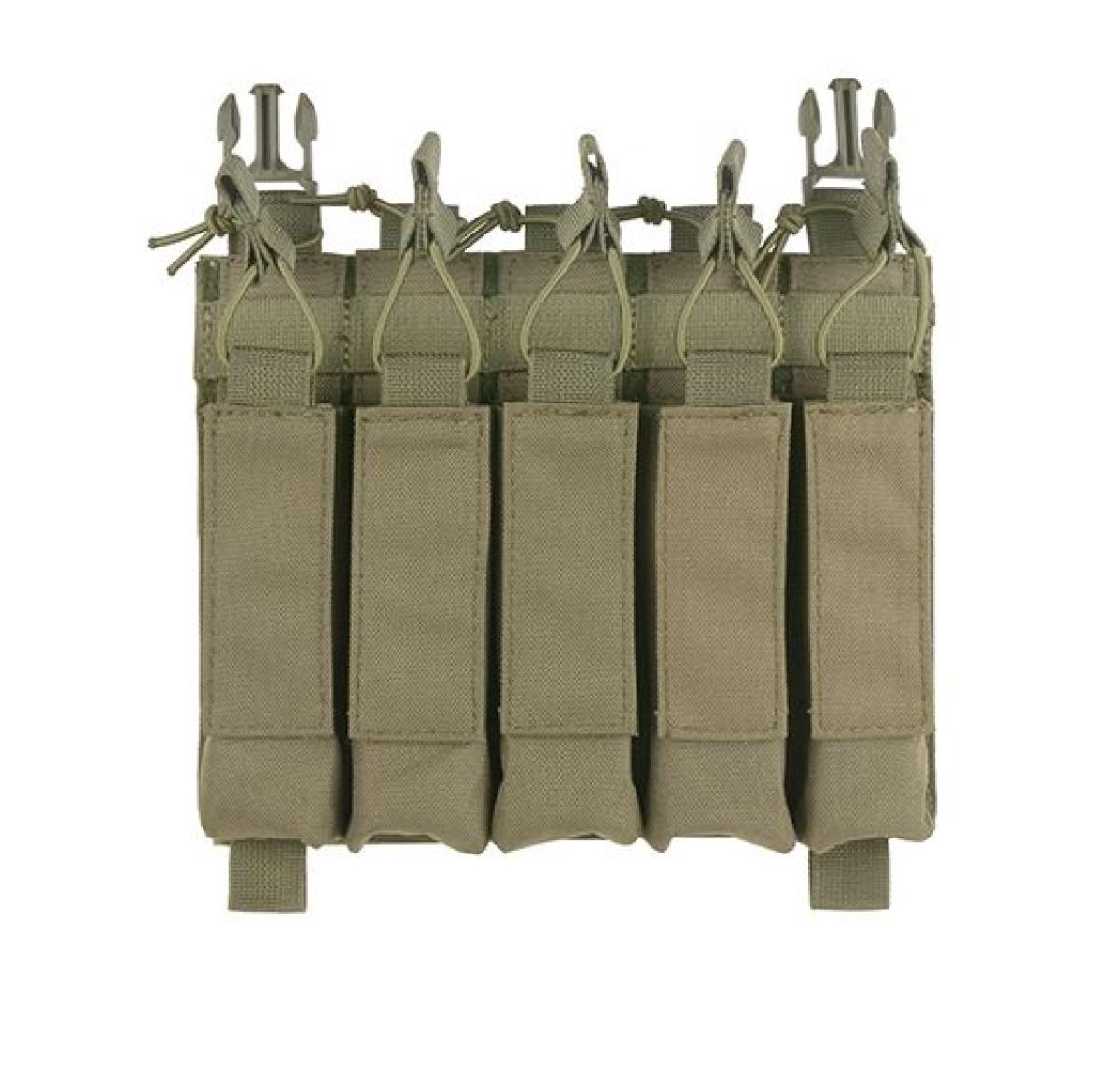 SMG Hybrid Mag Pouch 5 Mags Olive passend für MP5 Modelle